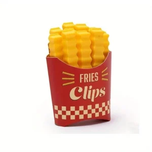 12PCS French Fries Shaped Food Bag Clips Fridge Magnetic Kitchen Sealing Clips